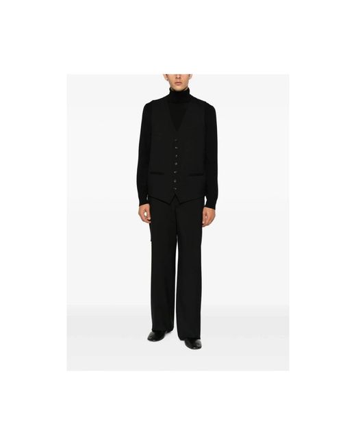 Reveres 1949 Black Waistcoats for men