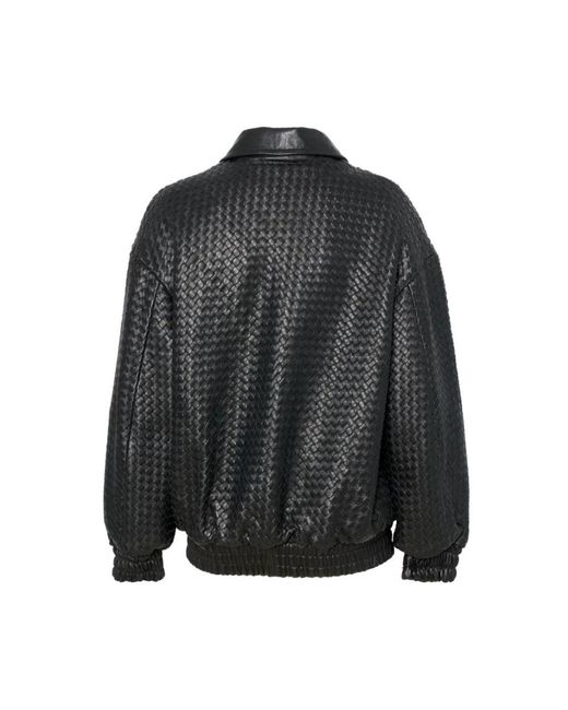 Manokhi Black Leather Jackets