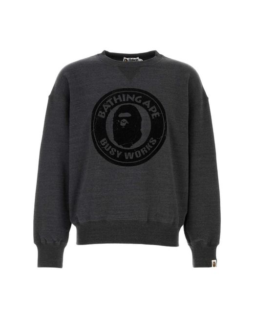A Bathing Ape Gray Sweatshirts for men