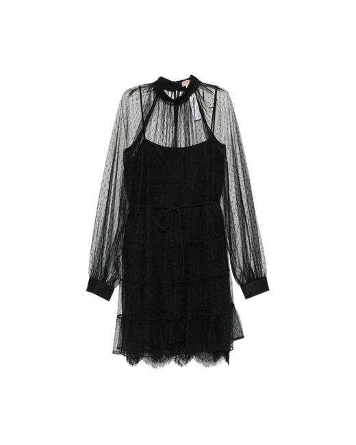 Twinset Black Short Dresses