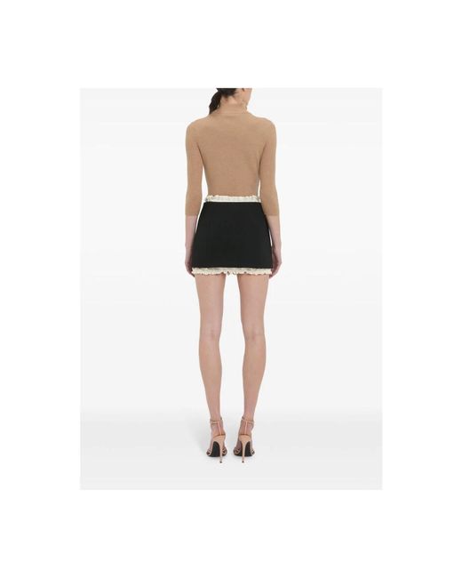 Victoria Beckham Black Short Skirts