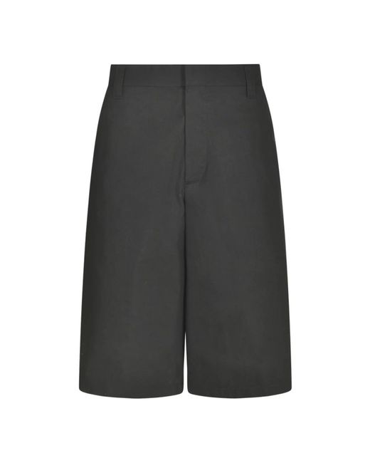 Moschino Gray Long Shorts for men