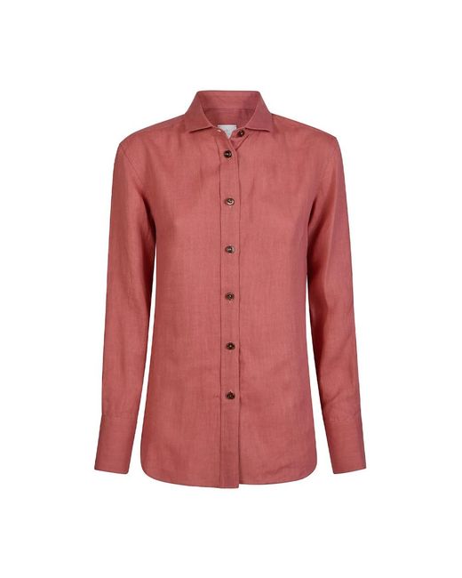 Eleventy Camicia Classica in het Pink
