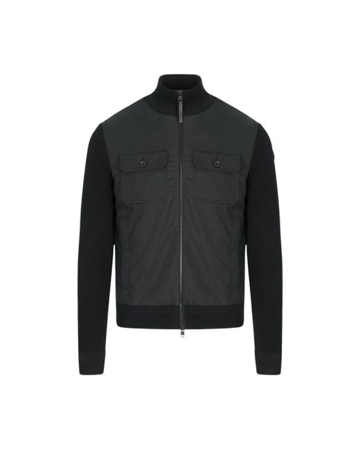 Moncler Black Bomber Jackets for men