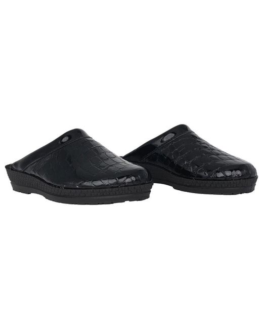 Rohde Black Schwarzer Damen-Clog