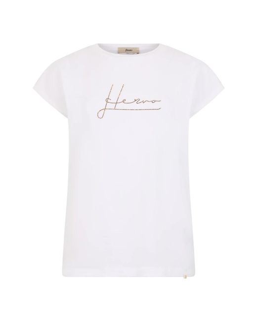Herno White T-Shirts