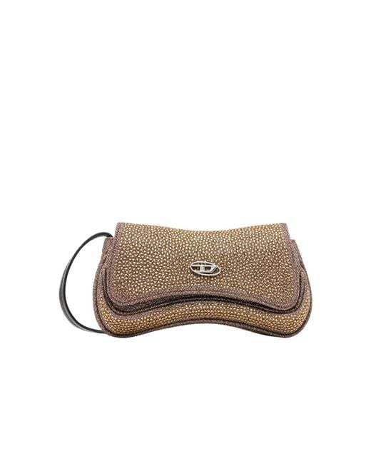 DIESEL Brown Cross Body Bags