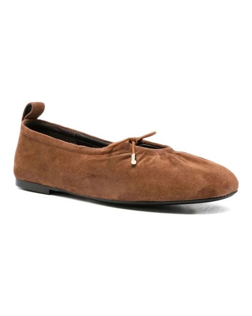 ADRIANNA FERETTI Brown Ballerina Shoes