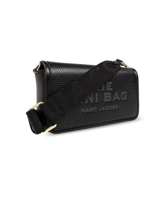 Le mini sac noir en cuir Marc Jacobs en coloris Black