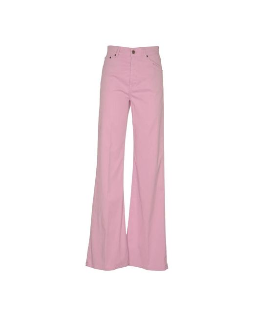 Trousers > wide trousers Dondup en coloris Pink