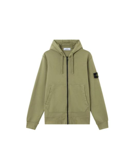 Stone Island Green Zip-Throughs for men