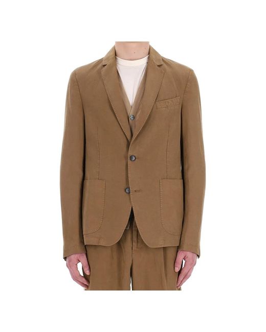 Officine Generale Brown Blazers for men