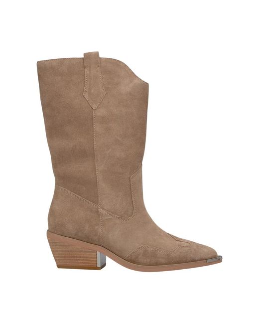 Alma En Pena. Brown Cowboy & Biker Boots