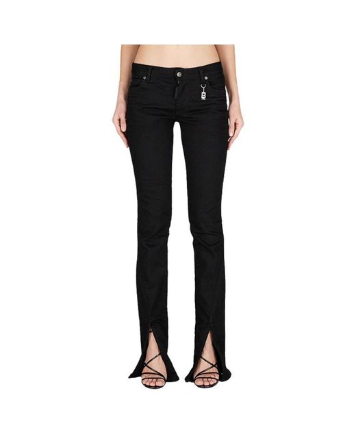 DSquared² Black Boot-Cut Jeans