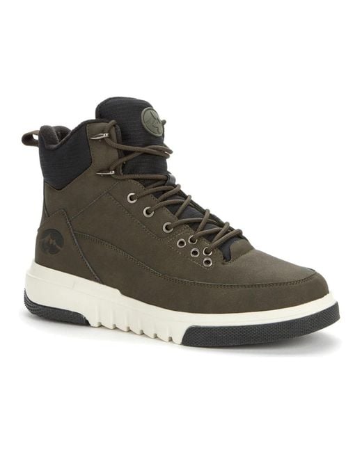 Grunberg Black Lace-Up Boots for men