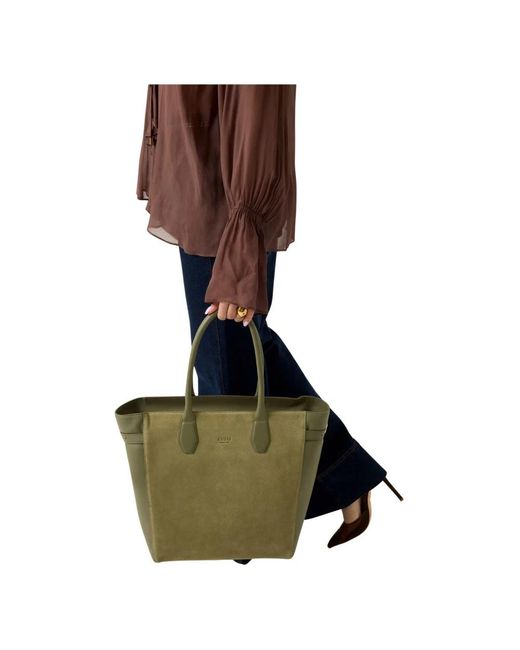 Guess Green Tote Bags