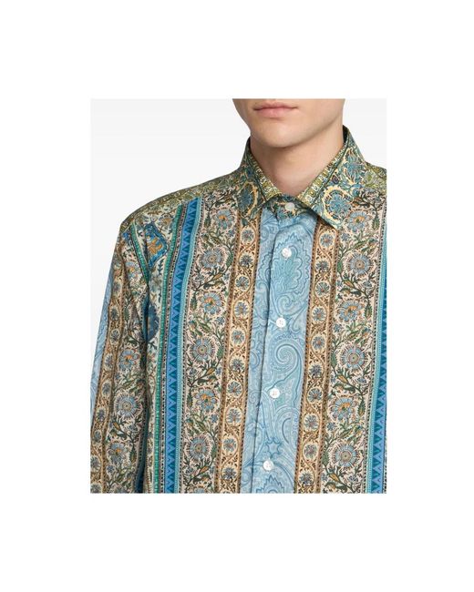 Etro Blue Casual Shirts for men