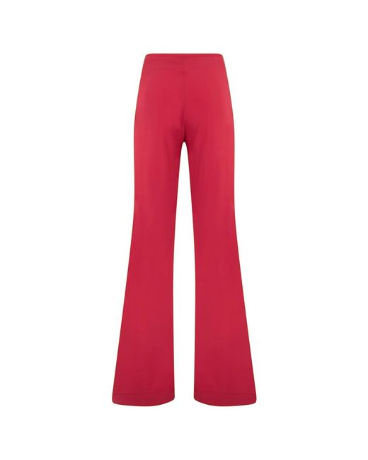 Alberta Ferretti Wijde Pijpenbroek in het Red