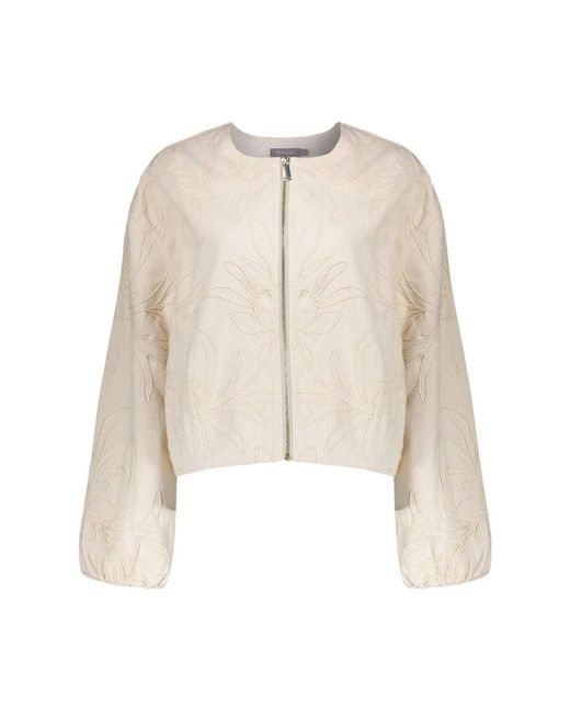 Geisha Jack Effen Jacket in het Natural