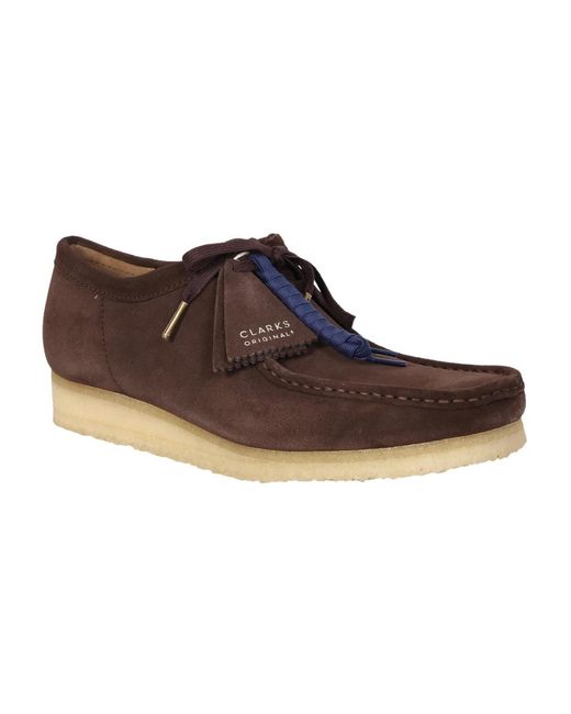 Clarks Brown Laced Shoes for men