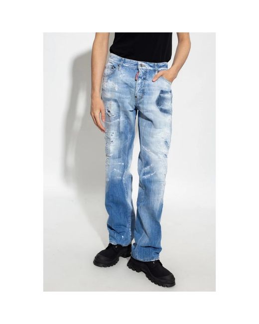 DSquared² Blue Straight Fit Jeans for men
