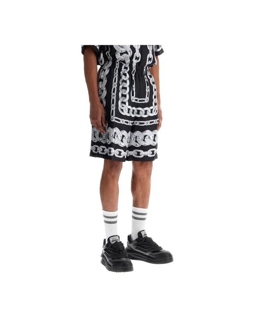 Versace Black Casual Shorts for men