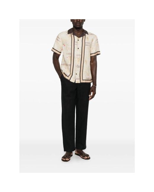 Les Deux Black Straight Trousers for men