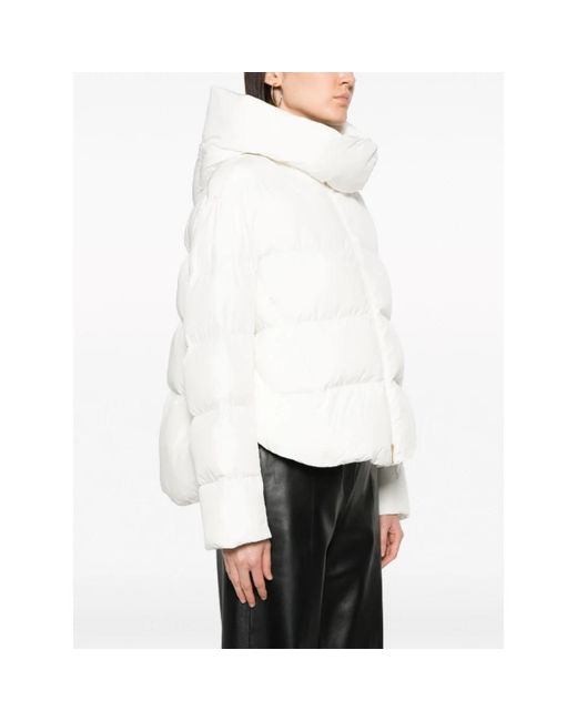 Pinko White Winter Jackets