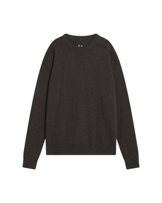 Rick Owens Black Round-Neck Knitwear for men