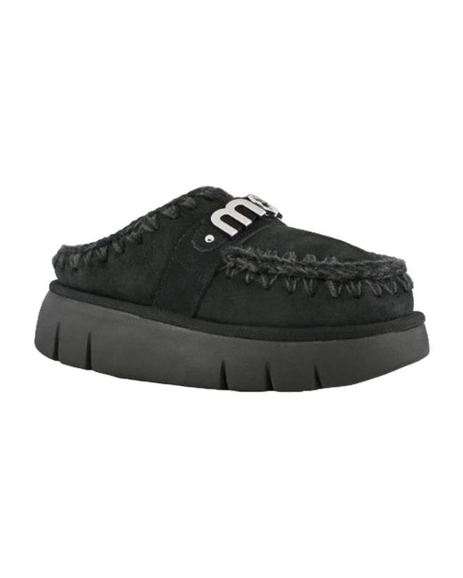 Mou Schoenen ,Zwart ,Polyester Polyester Laarzen En Enkellaarzen in het Black