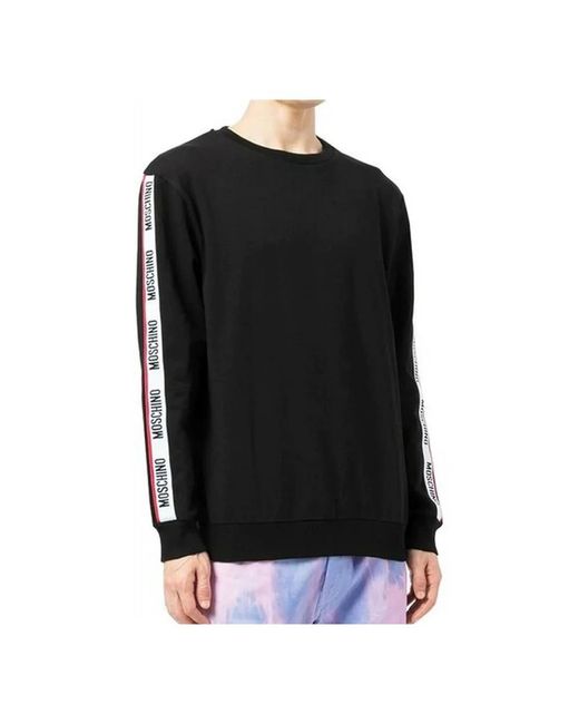 Moschino Sweatshirt mit logo-band am arm in Black für Herren