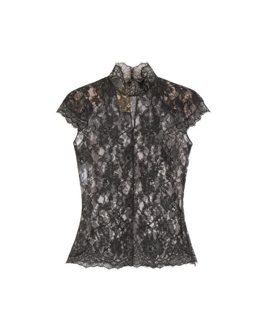 Valentino Gray Blouses