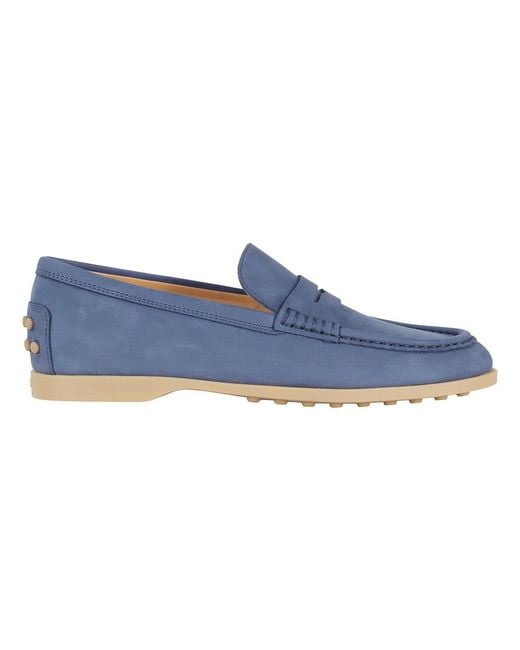 Tod's Blue Loafers