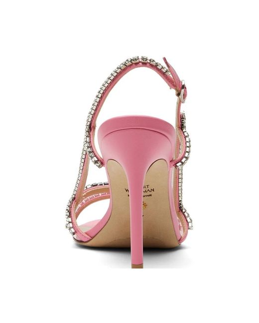 Stuart Weitzman Pink High Heel Sandals