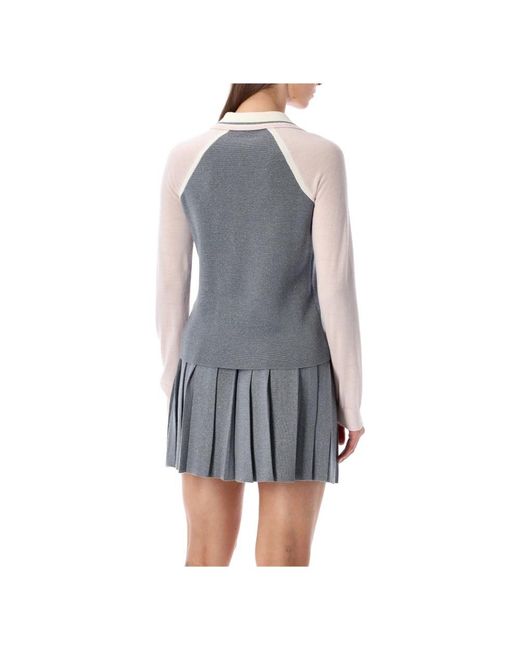 Casablanca Gray V-Neck Knitwear