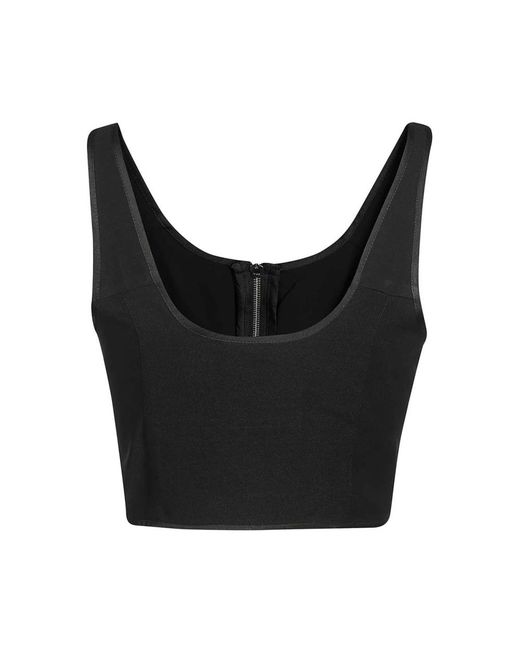 John Richmond Black Sleeveless Tops