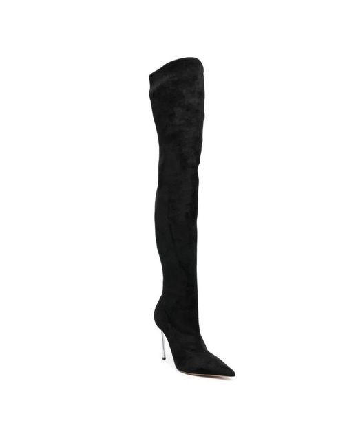 Casadei Black Over-Knee Boots