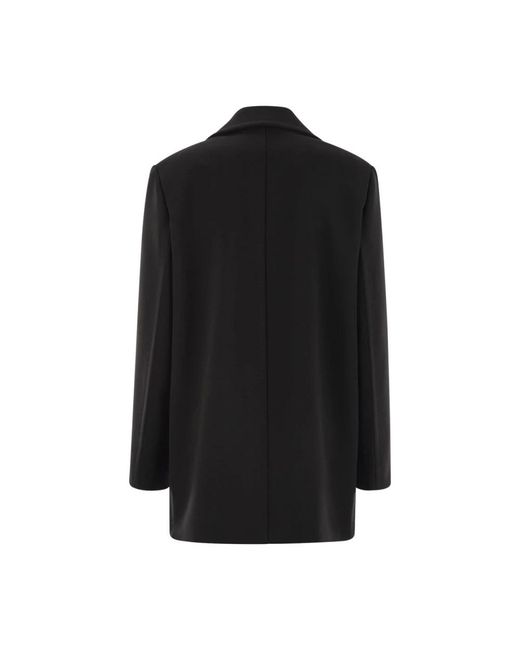 Max Mara Black Double-Breasted Coats
