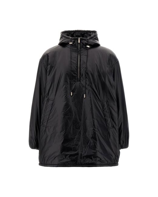 Saint Laurent Jassen ,Zwart ,Nylon Giubbini Light Jacket in het Black voor heren