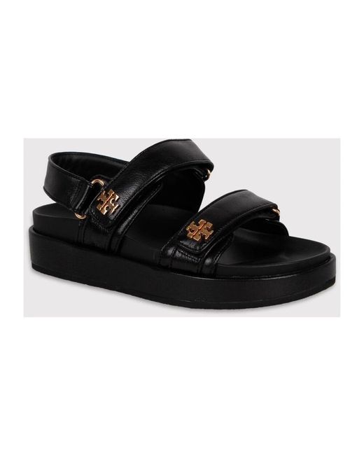 Tory Burch Black Flat Sandals