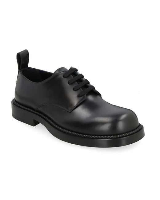 Bottega Veneta Black Laced Shoes for men
