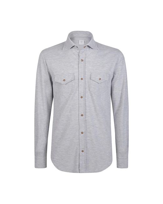 Eleventy Blue Casual Shirts for men