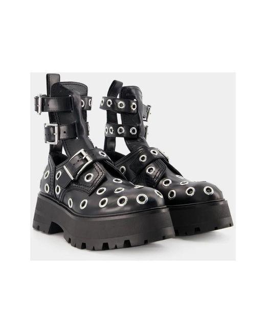 McQueen Black Ankle Boots