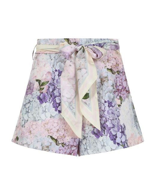 Zimmermann Purple Short Shorts