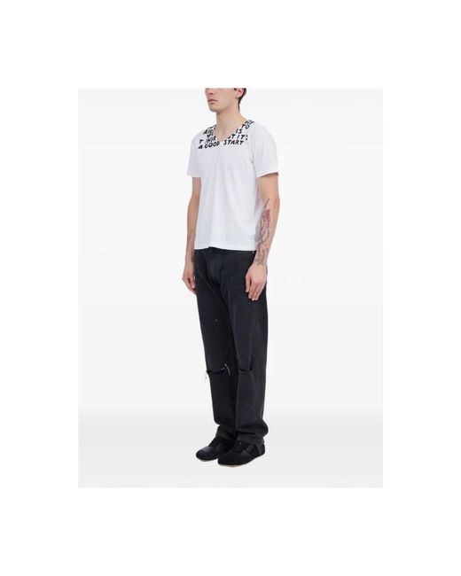 MM6 by Maison Margiela White T-Shirts for men