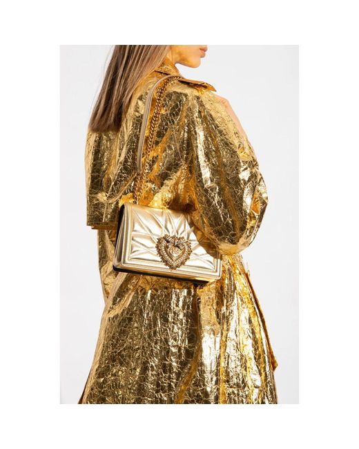 Dolce & Gabbana Metallic 'devotion medium' schultertasche
