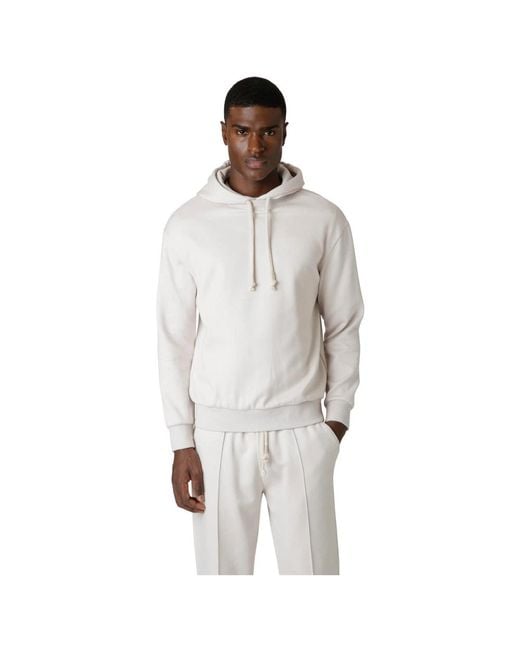 Eleventy Kapuzenpullover Aus Baumwoll-Kaschmir-Seide in Gray für Herren