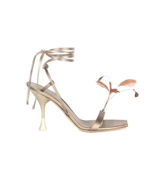 3Juin Metallic High Heel Sandals