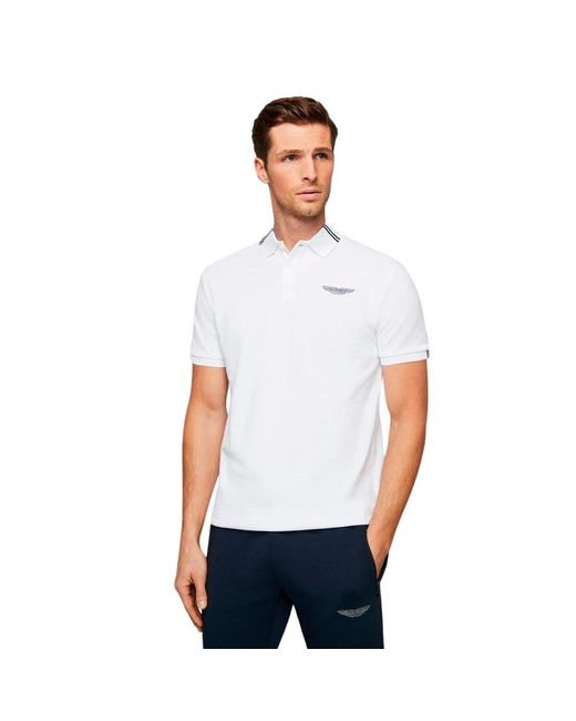 Hackett Baumwoll-polo-shirt in White für Herren