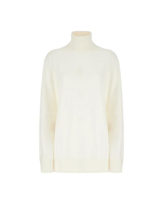 The Row White Cashmere Knitwear